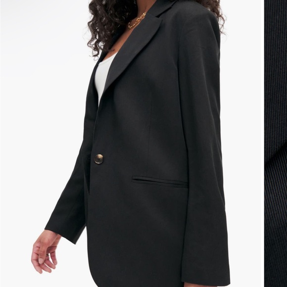 Reformation Classic Relaxed Notch Lapel Blazer Small NWOT - Picture 4 of 11